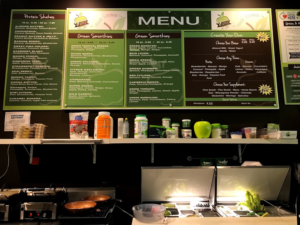 Green Apple Juice Lounge | restaurant | 9831 NW 58th St #136, Miami, FL 33178, USA | 7867039252 OR +1 786-703-9252