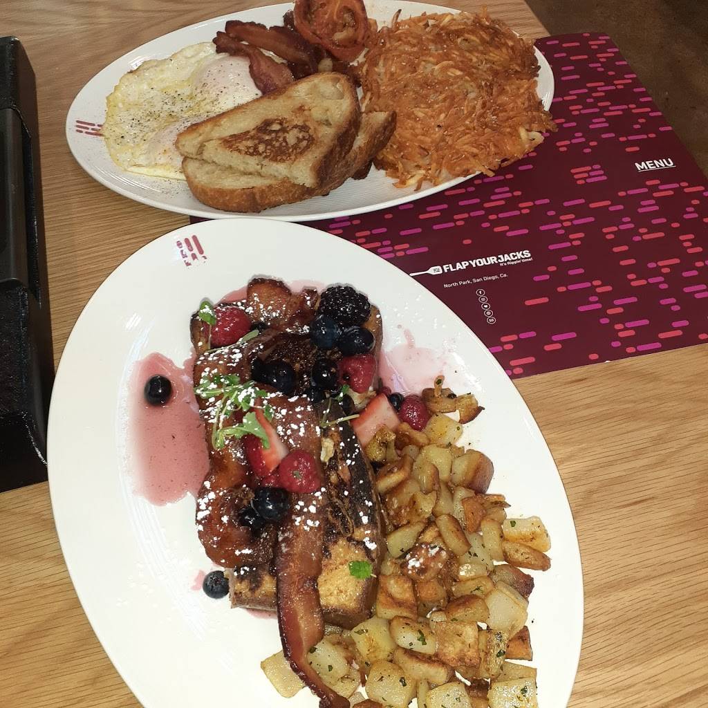 Flap Your Jacks | restaurant | 3020 University Ave, San Diego, CA 92104, USA | 6195397242 OR +1 619-539-7242