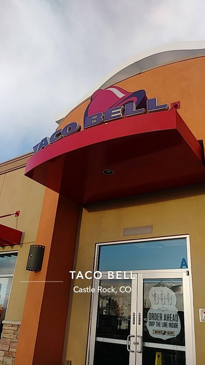 Taco Bell | meal takeaway | 217 Metzler Dr, Castle Rock, CO 80104, USA | 3036602680 OR +1 303-660-2680