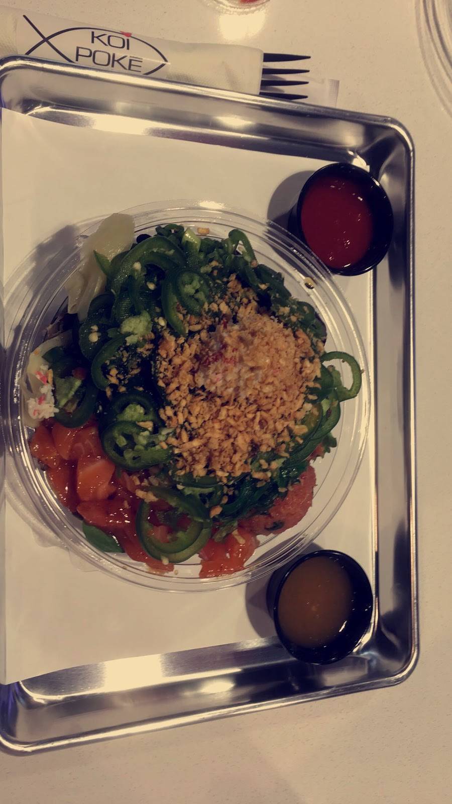 Koi Poke | restaurant | 8977 N Scottsdale Rd #500, Scottsdale, AZ 85253, USA | 4803068440 OR +1 480-306-8440