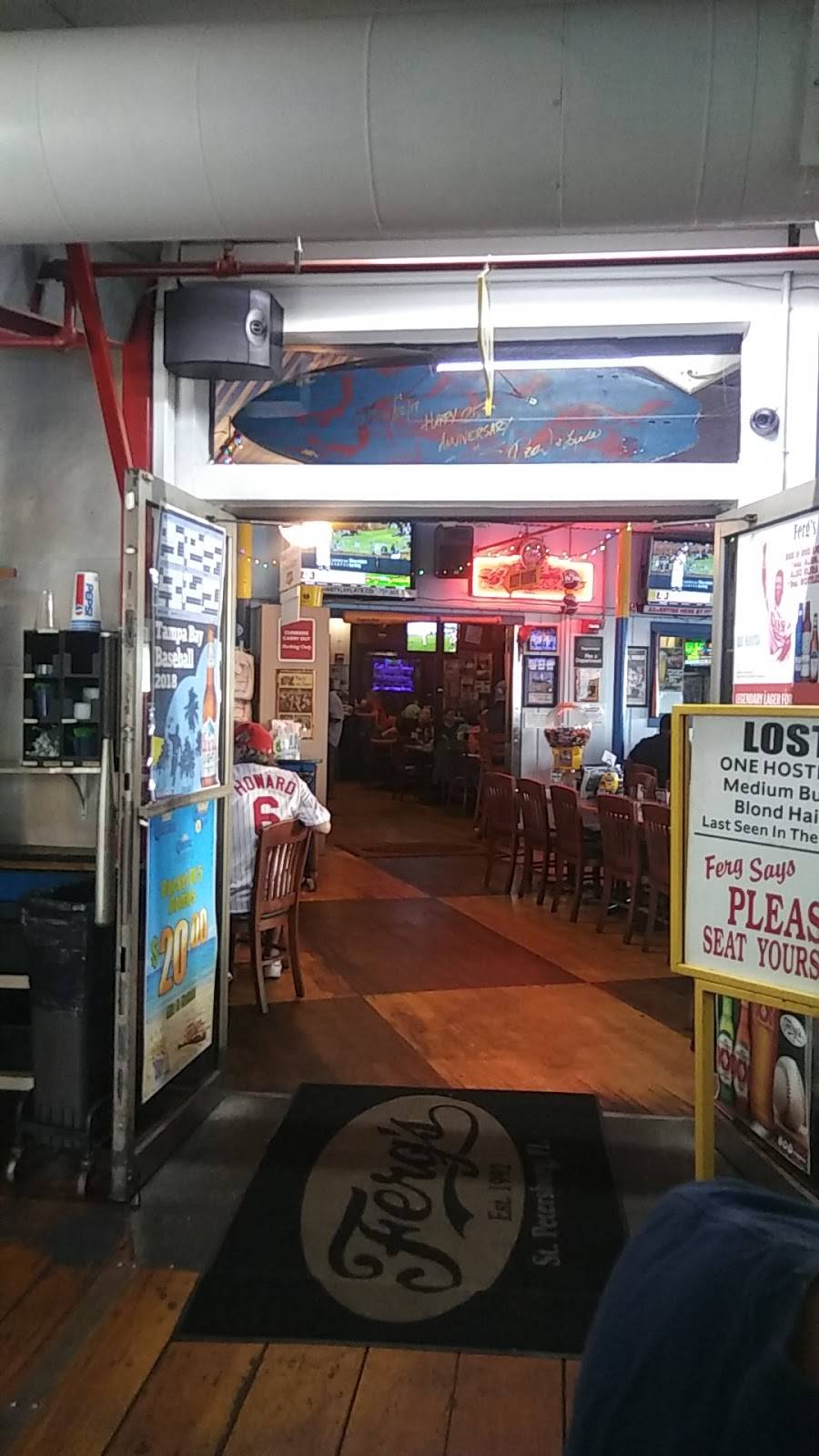 Fergs Sports Bar & Grill | cafe | 1320 Central Ave, St. Petersburg, FL 33705, USA | 7278224562 OR +1 727-822-4562