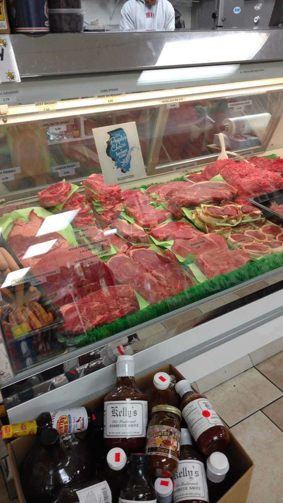 Kellys Butcher Shop & Deli | restaurant | 804 S Main St, Troy, IL 62294, USA | 6186676268 OR +1 618-667-6268