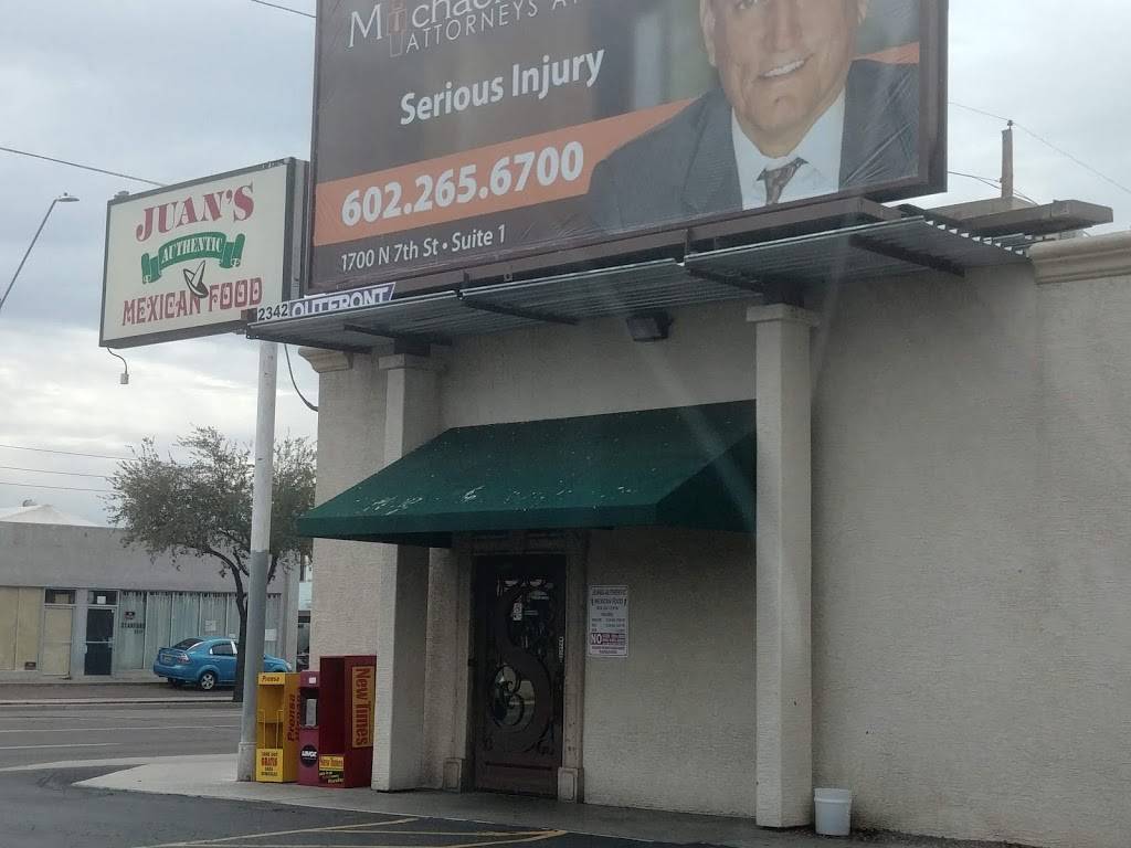 Juans Authentic Mexican Food | restaurant | 5731, 1516 E Thomas Rd, Phoenix, AZ 85014, USA | 6022411918 OR +1 602-241-1918