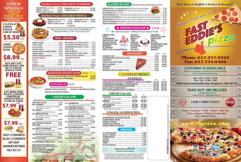 Pizza Rail | meal delivery | 1696 Commonwealth Avenue, Brighton, MA 02135, USA | 6172770324 OR +1 617-277-0324