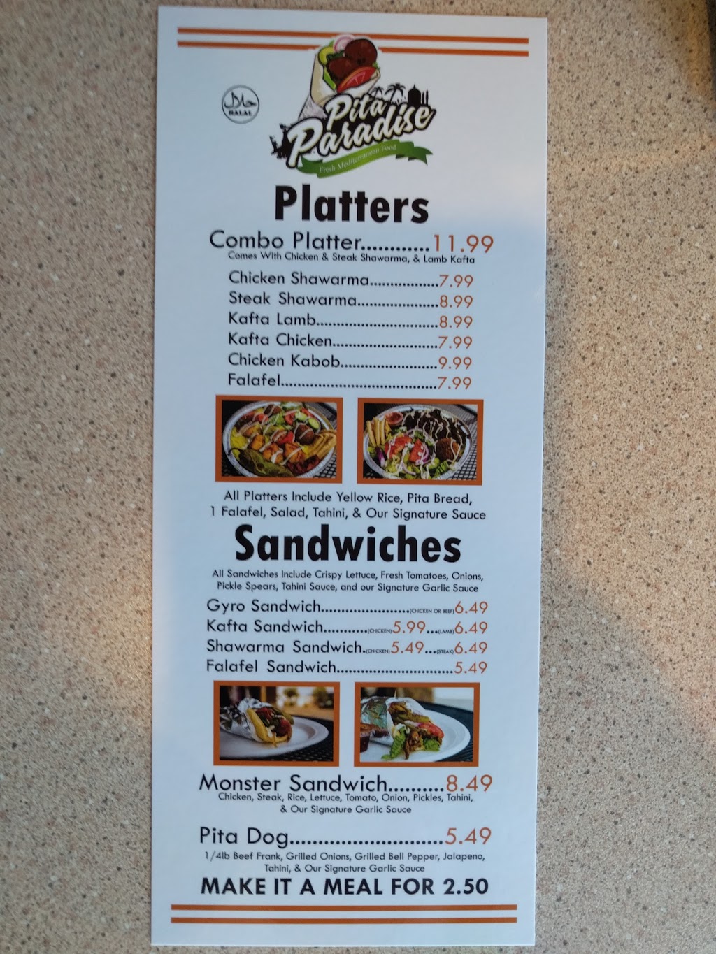 Pita Paradise | restaurant | 2517 White Ln C, Bakersfield, CA 93304, USA | 6613844324 OR +1 661-384-4324