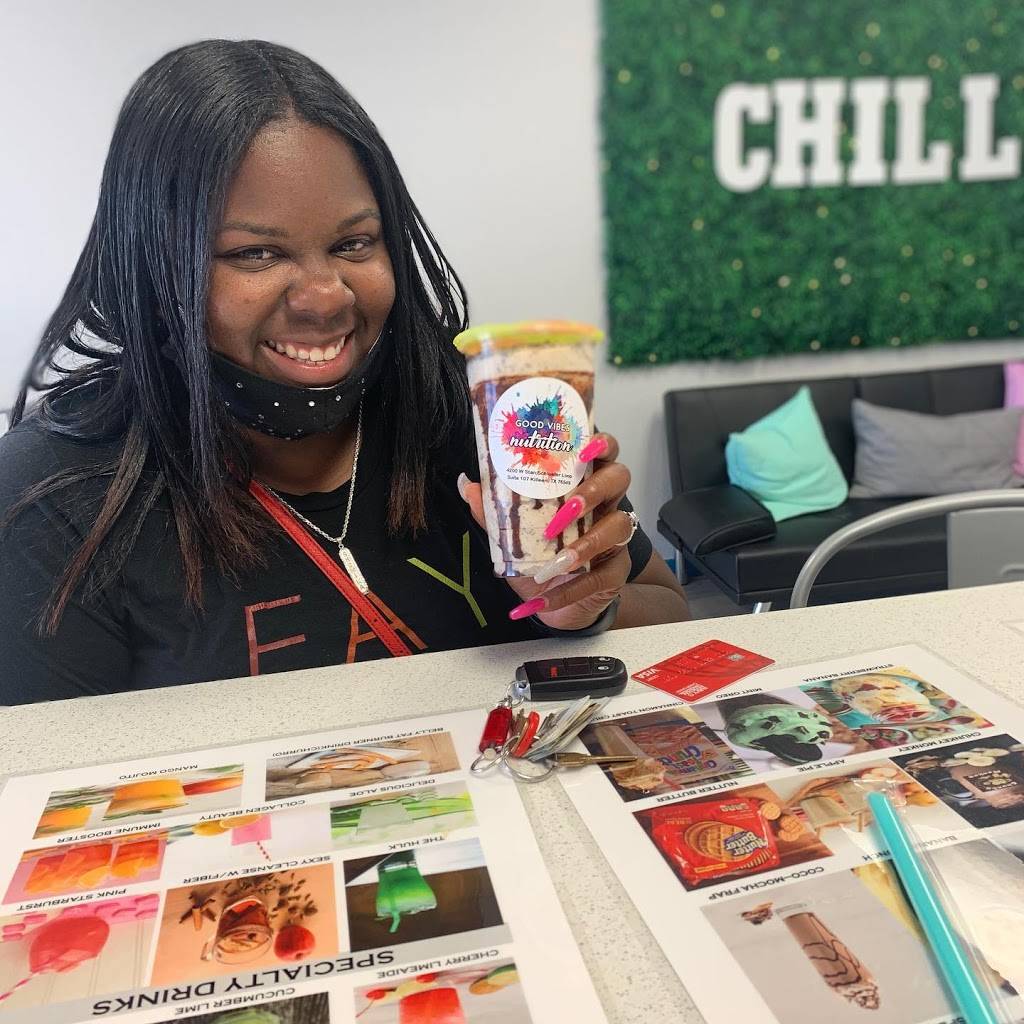 Good Vibes Nutrition | restaurant | 4200 W Stan Schlueter Loop Ste 107, Killeen, TX 76549, USA | 2023511808 OR +1 202-351-1808