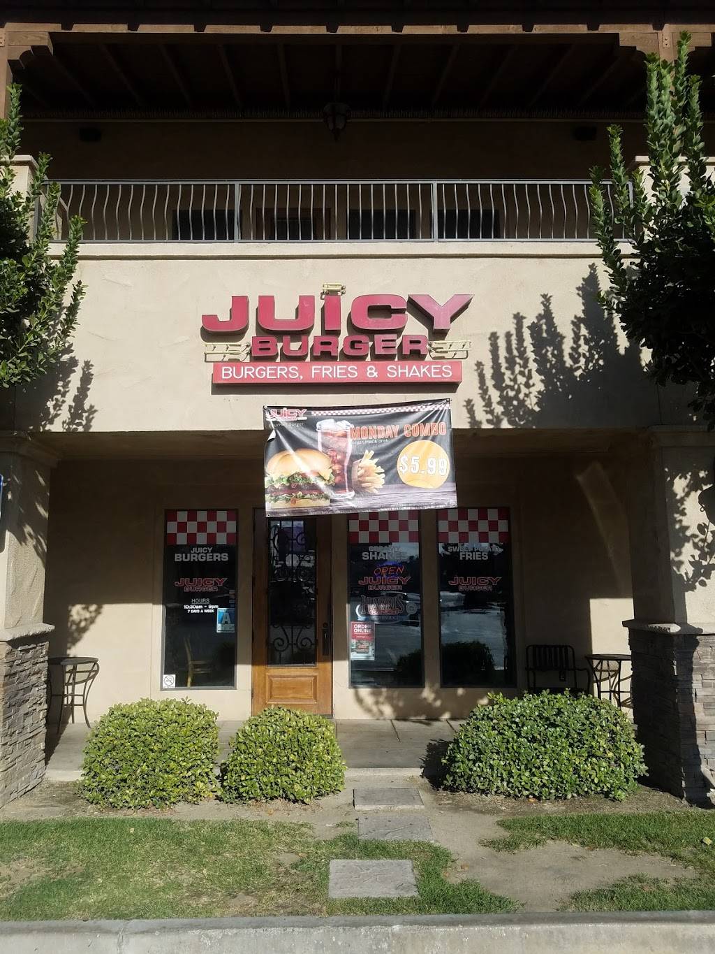 Juicy Burger | restaurant | 1201 24th St Suite D130v, Bakersfield, CA 93301, USA | 6613252222 OR +1 661-325-2222