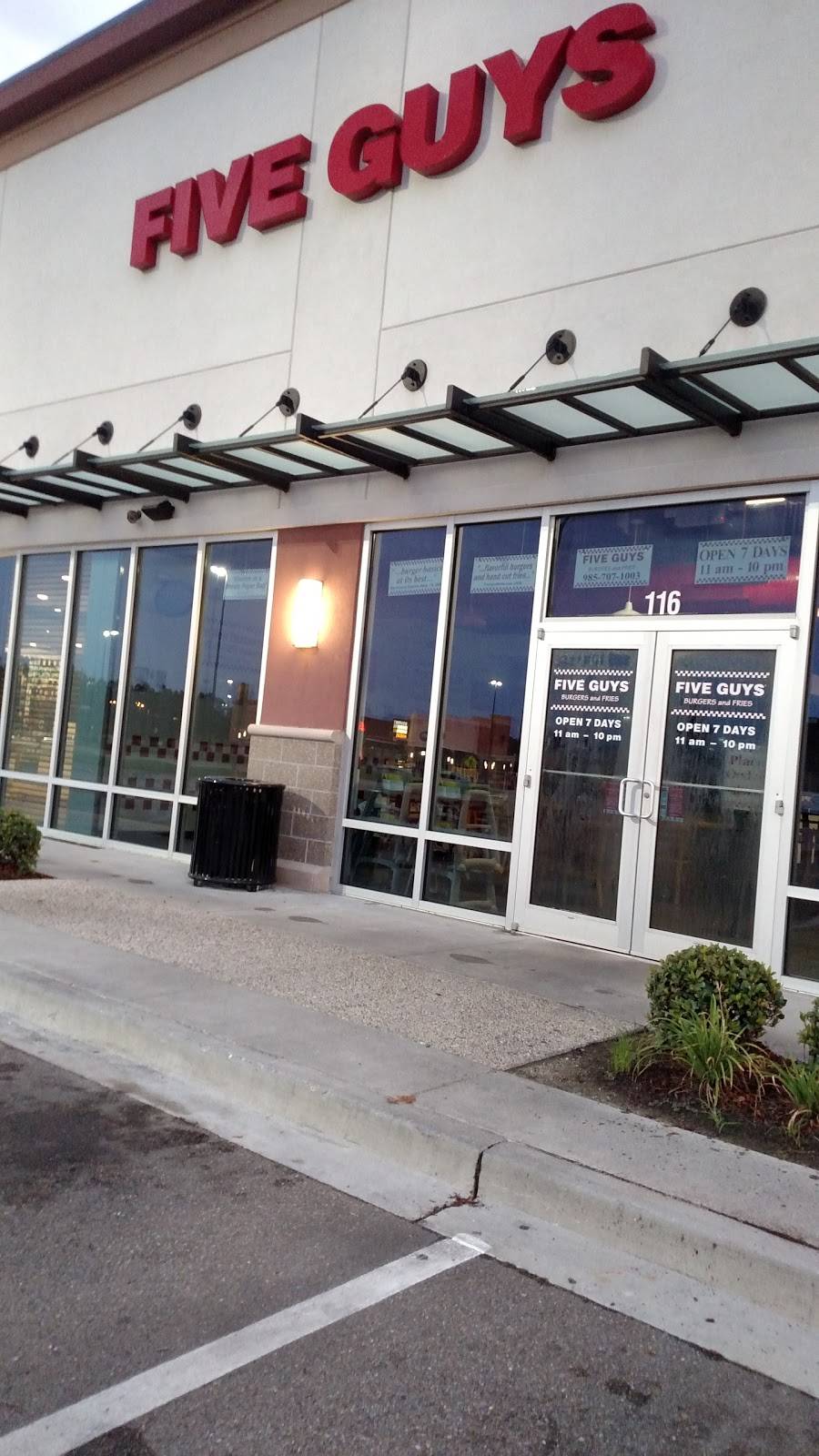 Five Guys | meal takeaway | 116 North Town Center Blvd, Slidell, LA 70458, USA | 9857071003 OR +1 985-707-1003