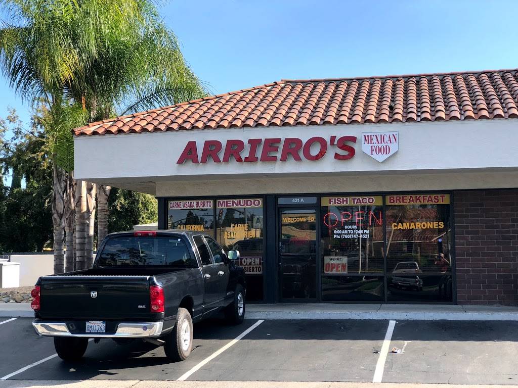 Arrieros | restaurant | 431 W 13th Ave, Escondido, CA 92025, USA | 7607474521 OR +1 760-747-4521