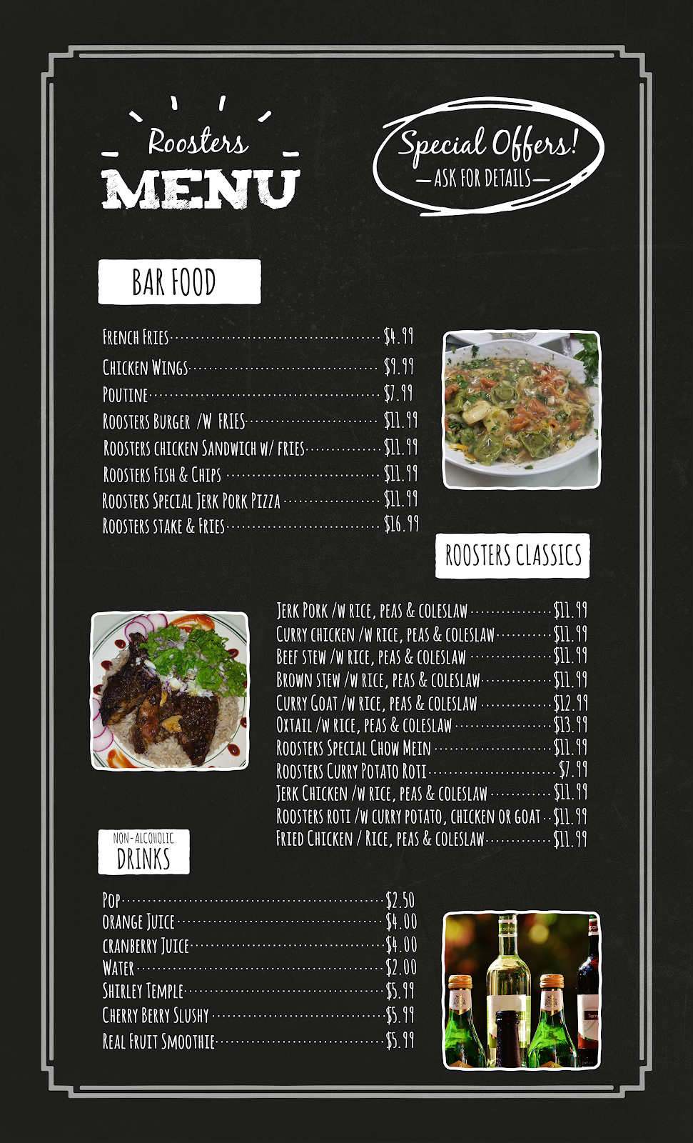 Roosters Restaurant & Lounge | restaurant | 40 Avondale Blvd, Brampton, ON L6T 1H3, Canada | 9052166024 OR +1 905-216-6024