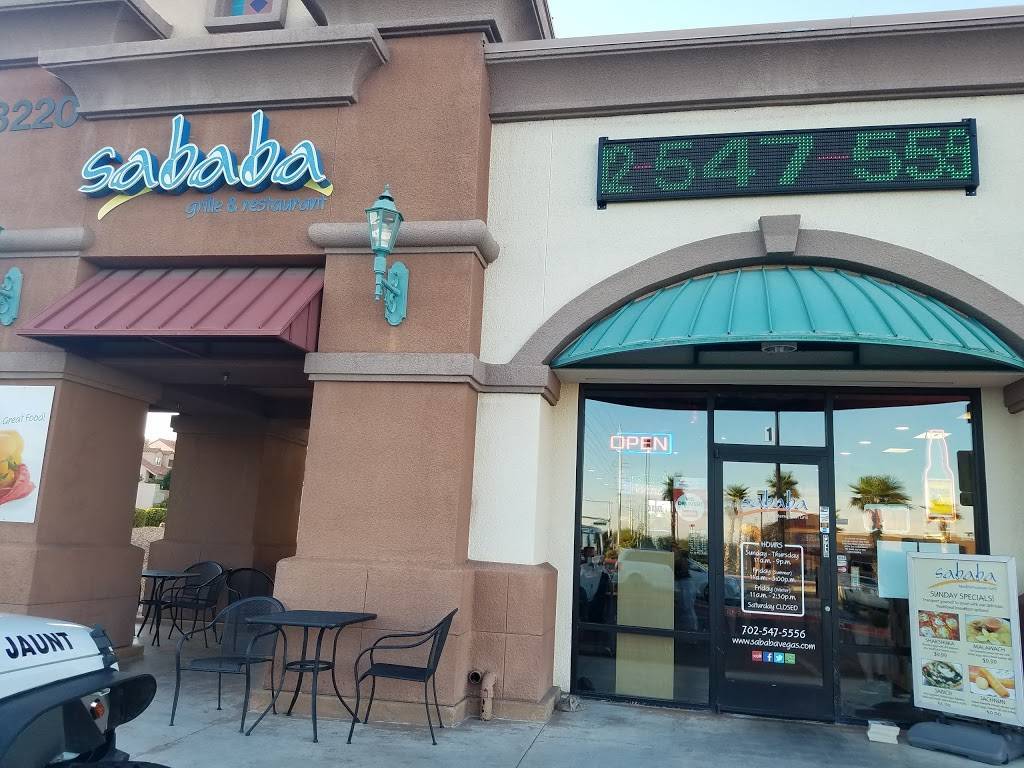 Sababa Mediterranean Grill | restaurant | 3220 S Durango Dr, Las Vegas, NV 89117, USA | 7025475556 OR +1 702-547-5556