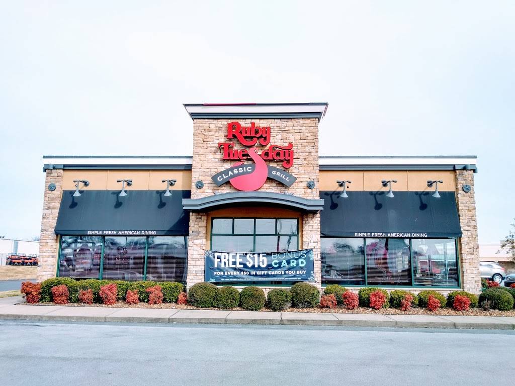Ruby Tuesday | restaurant | 1317 W Main St, Lebanon, TN 37087, USA | 6154530577 OR +1 615-453-0577
