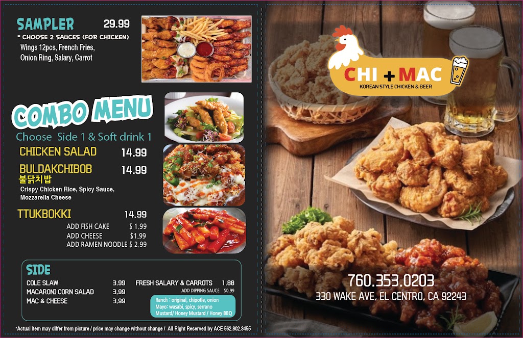 Chi+Mac | restaurant | 330 Wake Ave, El Centro, CA 92243, USA | 7603530203 OR +1 760-353-0203