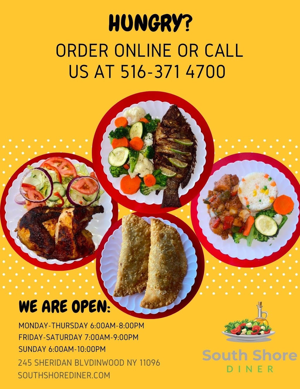 South Shore Diner | restaurant | 245 Sheridan Blvd, Inwood, NY 11096, USA | 5163714700 OR +1 516-371-4700