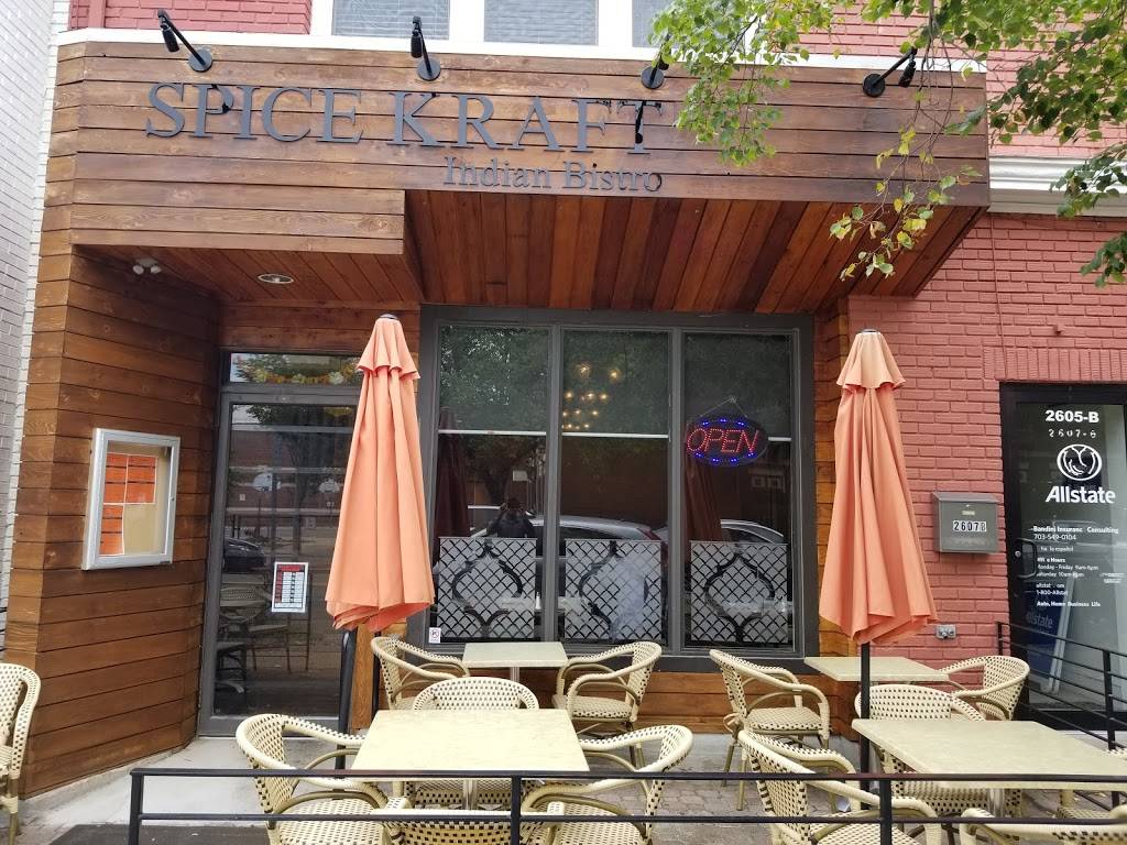 Spice Kraft Indian Bistro | restaurant | 2607 Mt Vernon Ave, Alexandria, VA 22301, USA | 7038366363 OR +1 703-836-6363