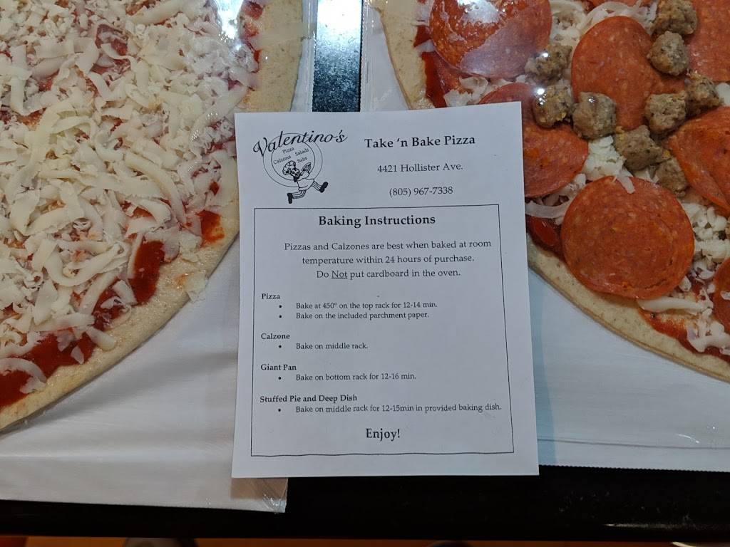 Valentinos Take n Bake Pizza | meal takeaway | 4421 Hollister Ave, Santa Barbara, CA 93110, USA | 8059677338 OR +1 805-967-7338