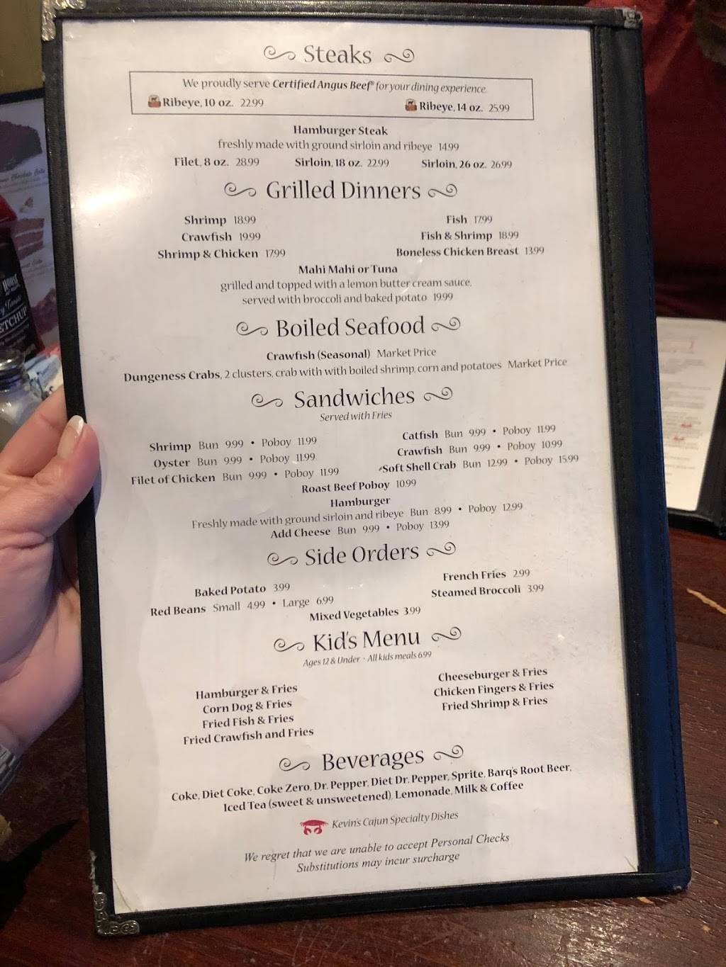 Kevins Cajun Seafood | restaurant | 12555 Home Port Dr, Maurepas, LA 70449, USA | 2256983899 OR +1 225-698-3899