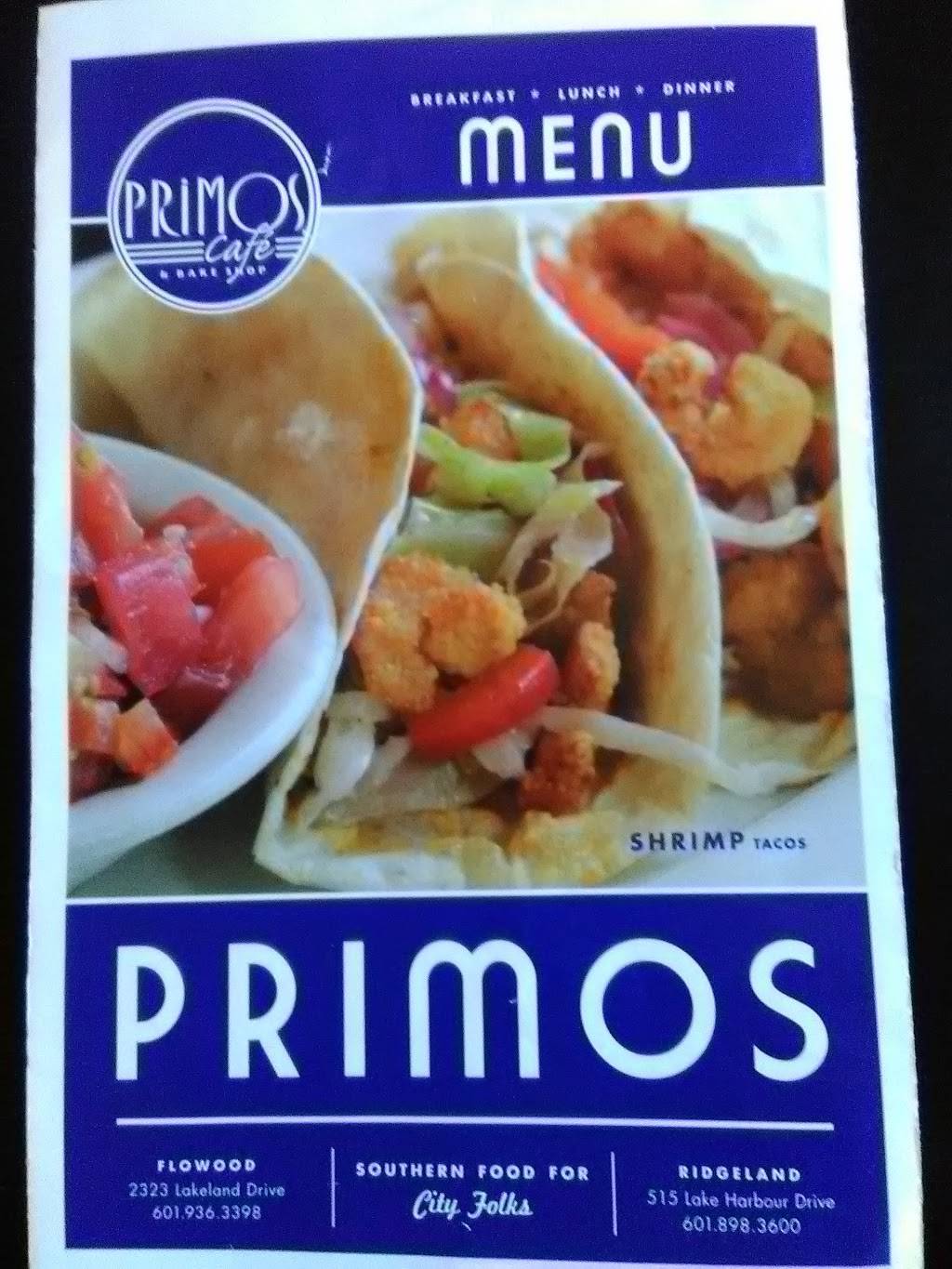 Primos Cafe | restaurant | 515 Lake Harbour Dr, Ridgeland, MS 39157, USA | 6018983400 OR +1 601-898-3400