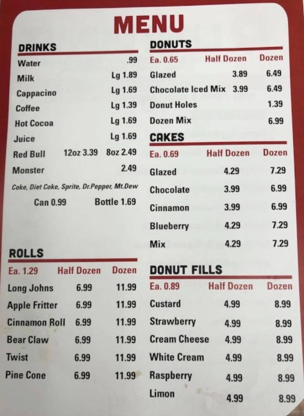 Lina Do-nut | restaurant | 716 OK-2, Warner, OK 74469, USA | 9189109019 OR +1 918-910-9019