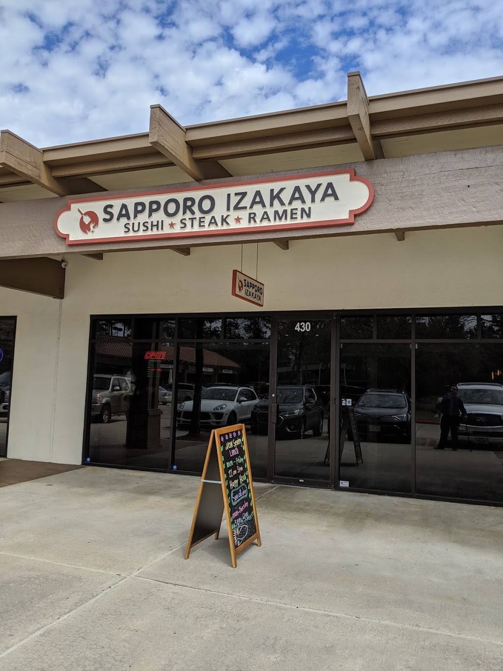 Sapporo Japanese Bistro | restaurant | 4775 W Panther Creek Dr #430, The Woodlands, TX 77381, USA | 2817198729 OR +1 281-719-8729