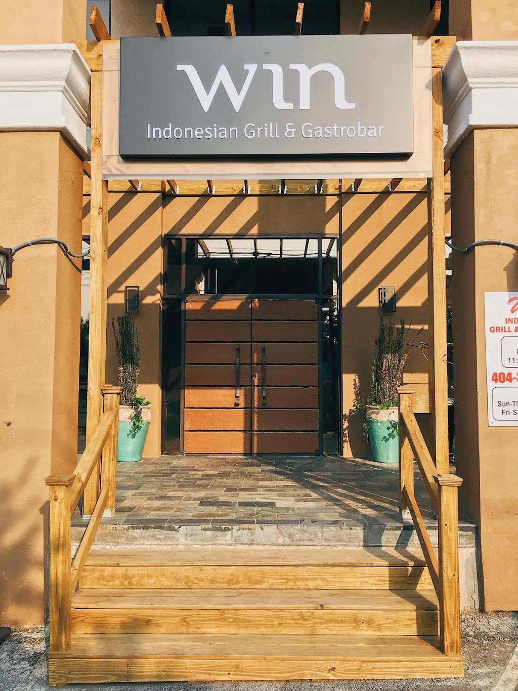 WIN Indonesian Grill & Gastrobar | restaurant | 2285 Peachtree Rd #100, Atlanta, GA 30309, USA | 4043523838 OR +1 404-352-3838