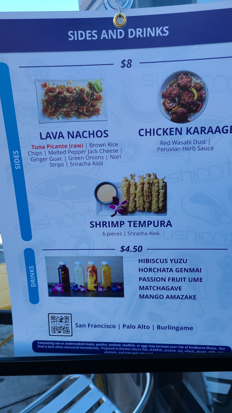 Sushirrito | restaurant | 283 Lorton Ave, Burlingame, CA 94010, USA | 6505022688 OR +1 650-502-2688