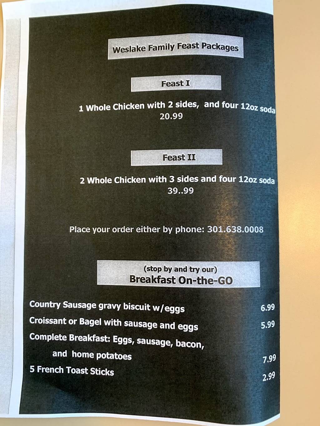 Westlake Diner | restaurant | 3380 Middletown Rd, Waldorf, MD 20603, USA | 3016380008 OR +1 301-638-0008