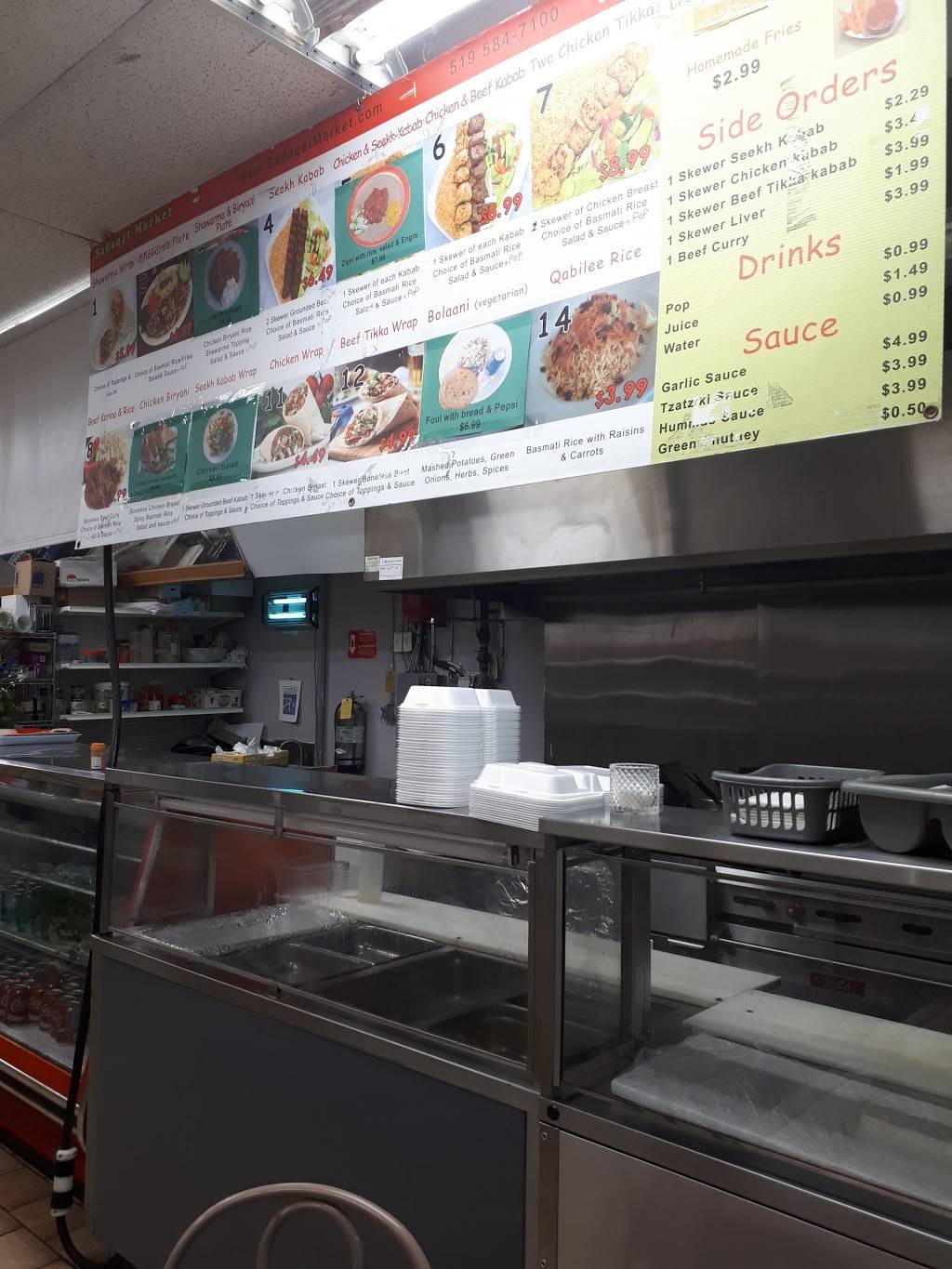 Sadaqat Halal Food Market | bakery | 427 Belmont Ave W, Kitchener, ON N2M 1N2, Canada | 5195847100 OR +1 519-584-7100