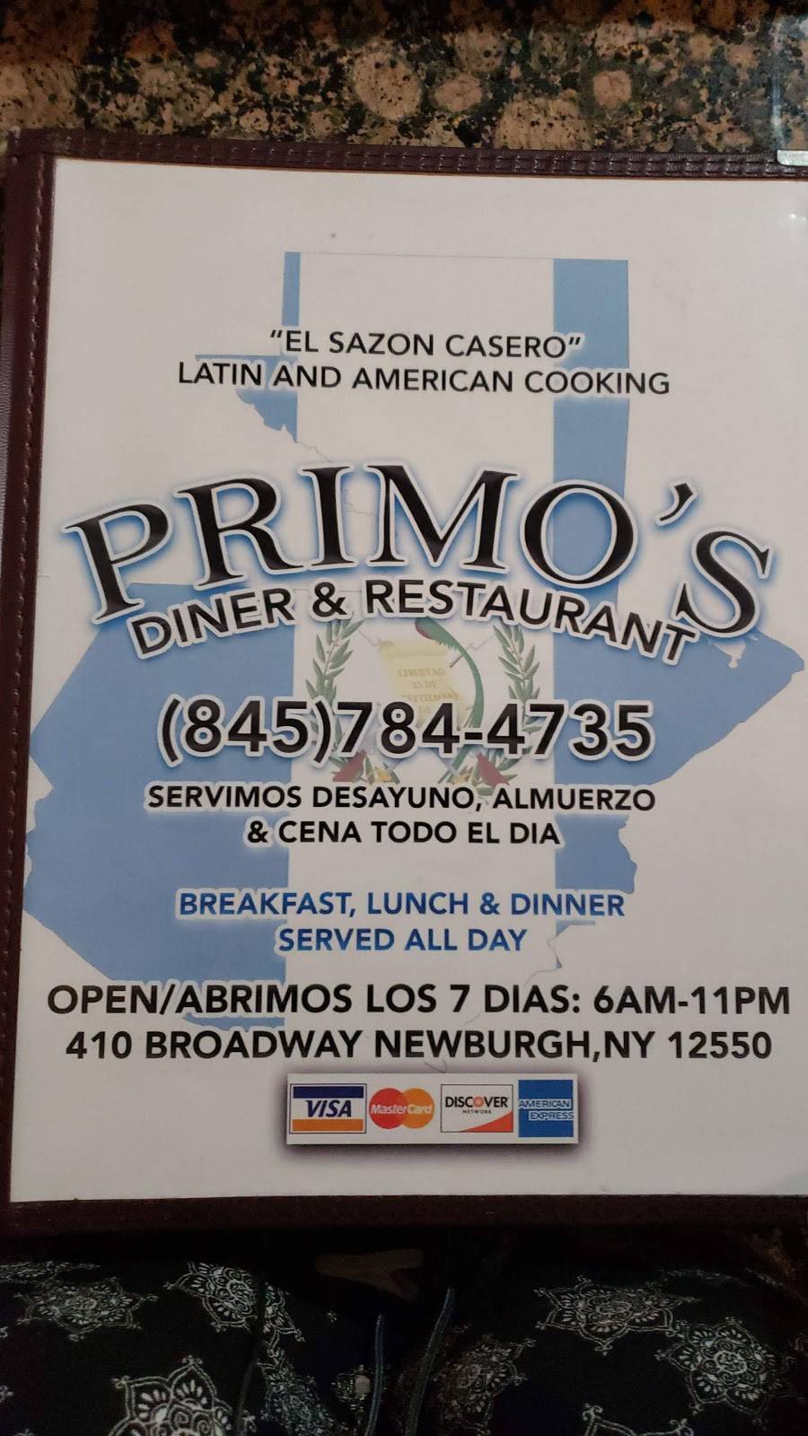 Primos | restaurant | 410 Broadway, Newburgh, NY 12550, USA | 8457844735 OR +1 845-784-4735