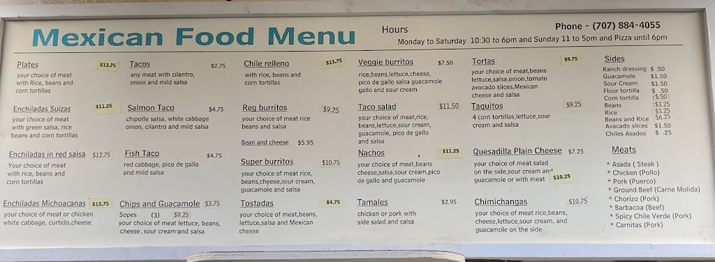 Bakery Pizza Mexican Food | restaurant | Gualala, CA 95445, USA | 7078844055 OR +1 707-884-4055