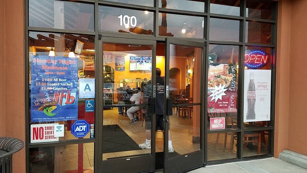 EL Ranchero | restaurant | 16155 Sierra Lakes Pkwy #100, Fontana, CA 92336, USA | 9098228101 OR +1 909-822-8101