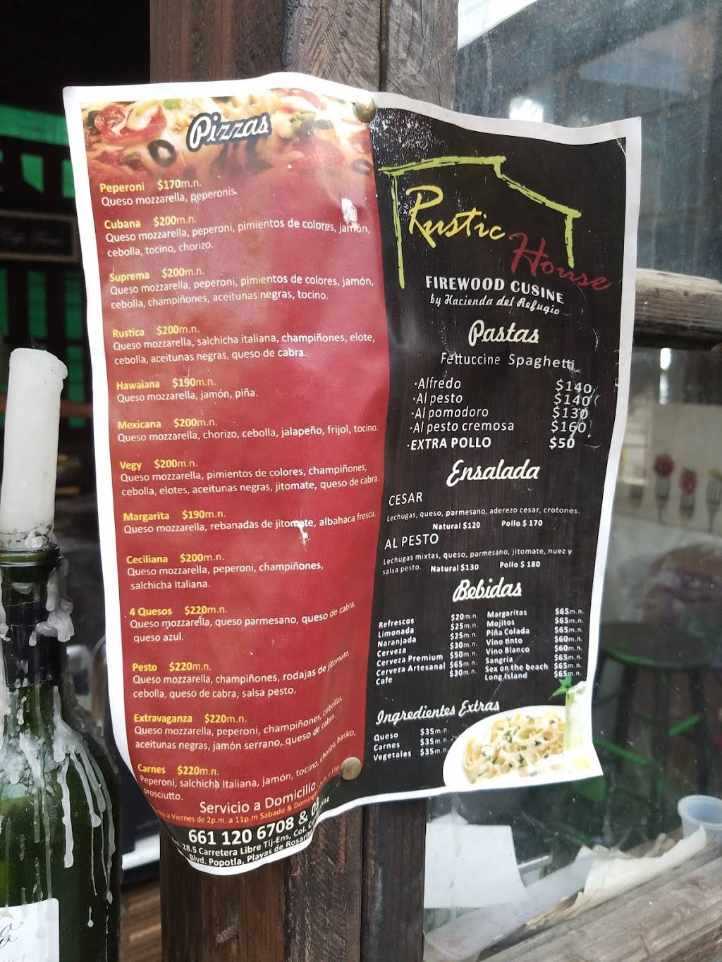 Rustic House | restaurant | Ensenada - Rosarito 3002, Hermenegildo Cuenca Diaz, 22710 Rosarito, B.C., Mexico | 016611206708 OR +52 661 120 6708