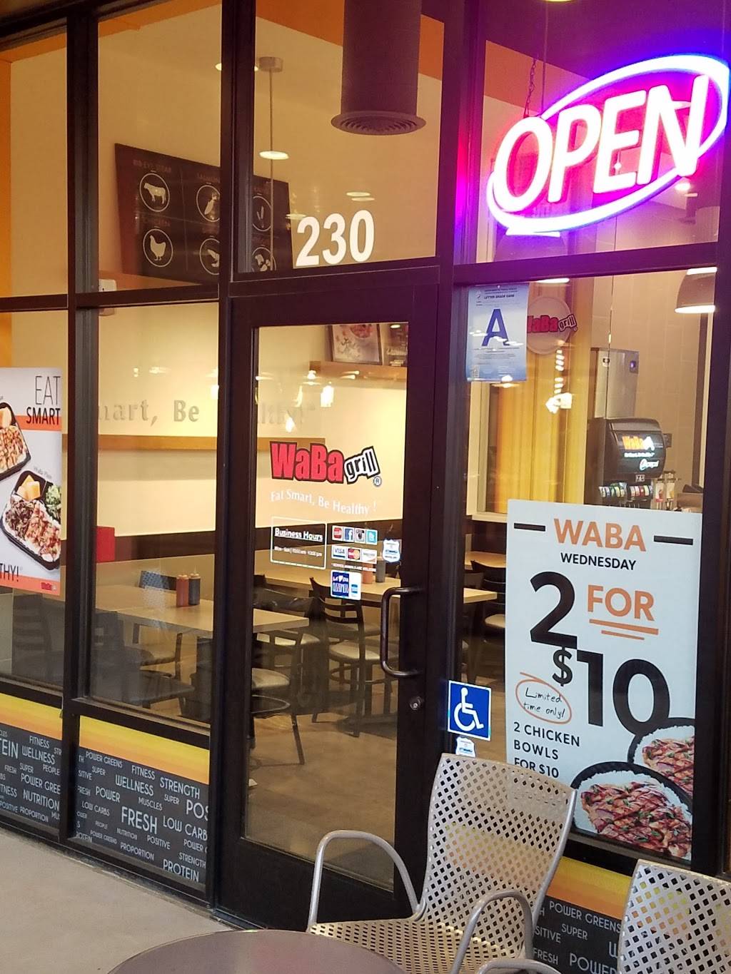 WaBa Grill | restaurant | 27511 San Bernardino Ave #230, Redlands, CA 92374, USA | 9093359222 OR +1 909-335-9222