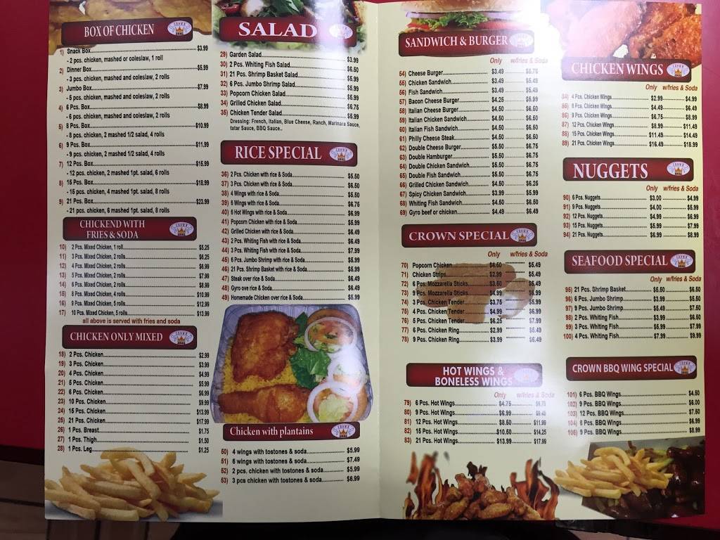 Crown Fried Chicken | restaurant | 3351 Broadway, New York, NY 10031, USA | 2122831957 OR +1 212-283-1957