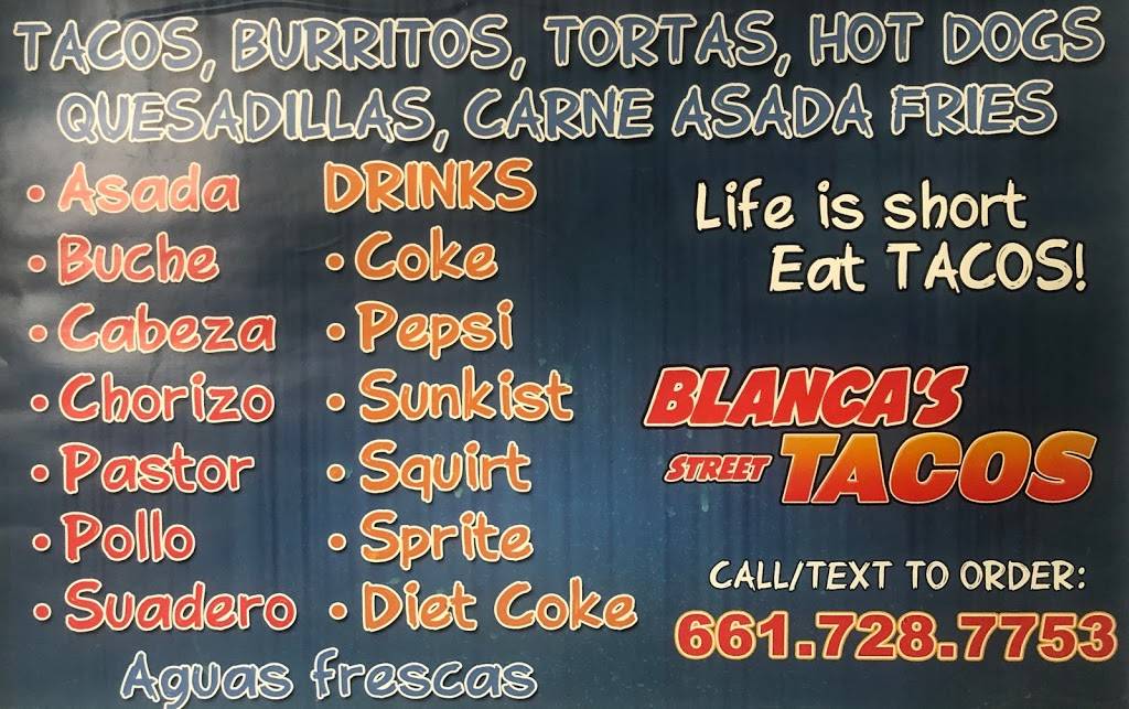 Blancas Tacos | restaurant | 43624 Serenity Ct, Lancaster, CA 93535, USA | 6617287753 OR +1 661-728-7753