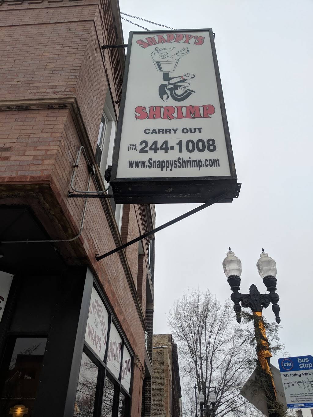 Snappys Shrimp | restaurant | 1901 W Irving Park Rd, Chicago, IL 60613, USA | 7732441008 OR +1 773-244-1008