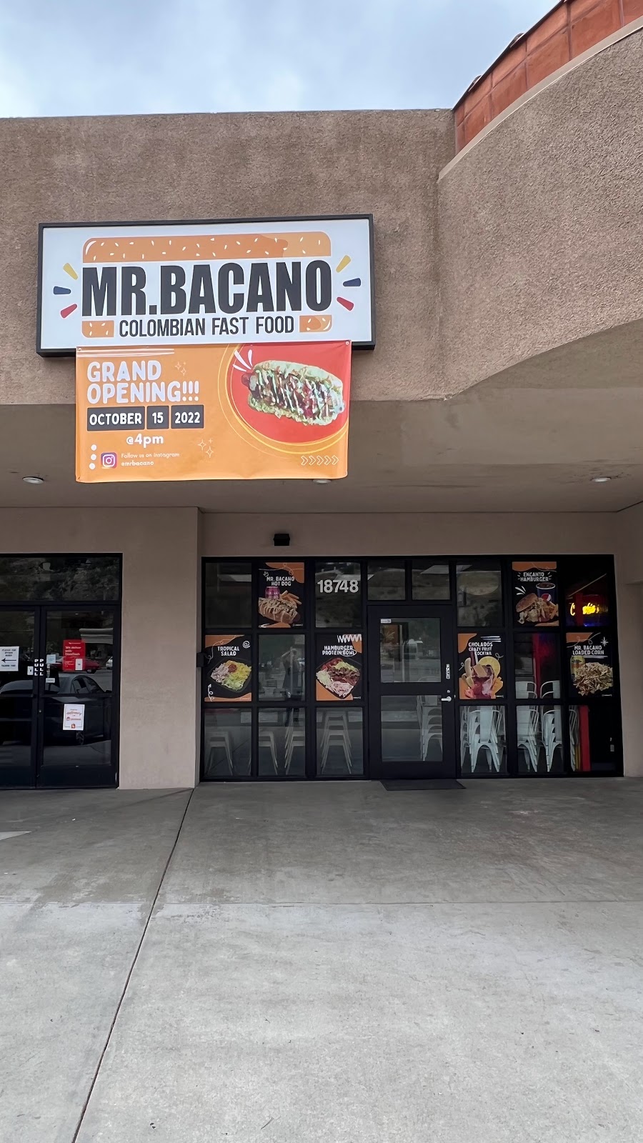 Mr. Bacano / Colombian Fast Food | restaurant | 18748 Soledad Canyon Rd, Canyon Country, CA 91351, USA | 3104807654 OR +1 310-480-7654