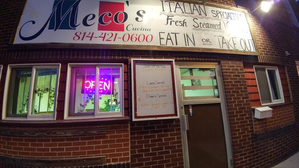 Mecos Cucina | restaurant | 429 Somerset St, Johnstown, PA 15901, USA | 8142544259 OR +1 814-254-4259