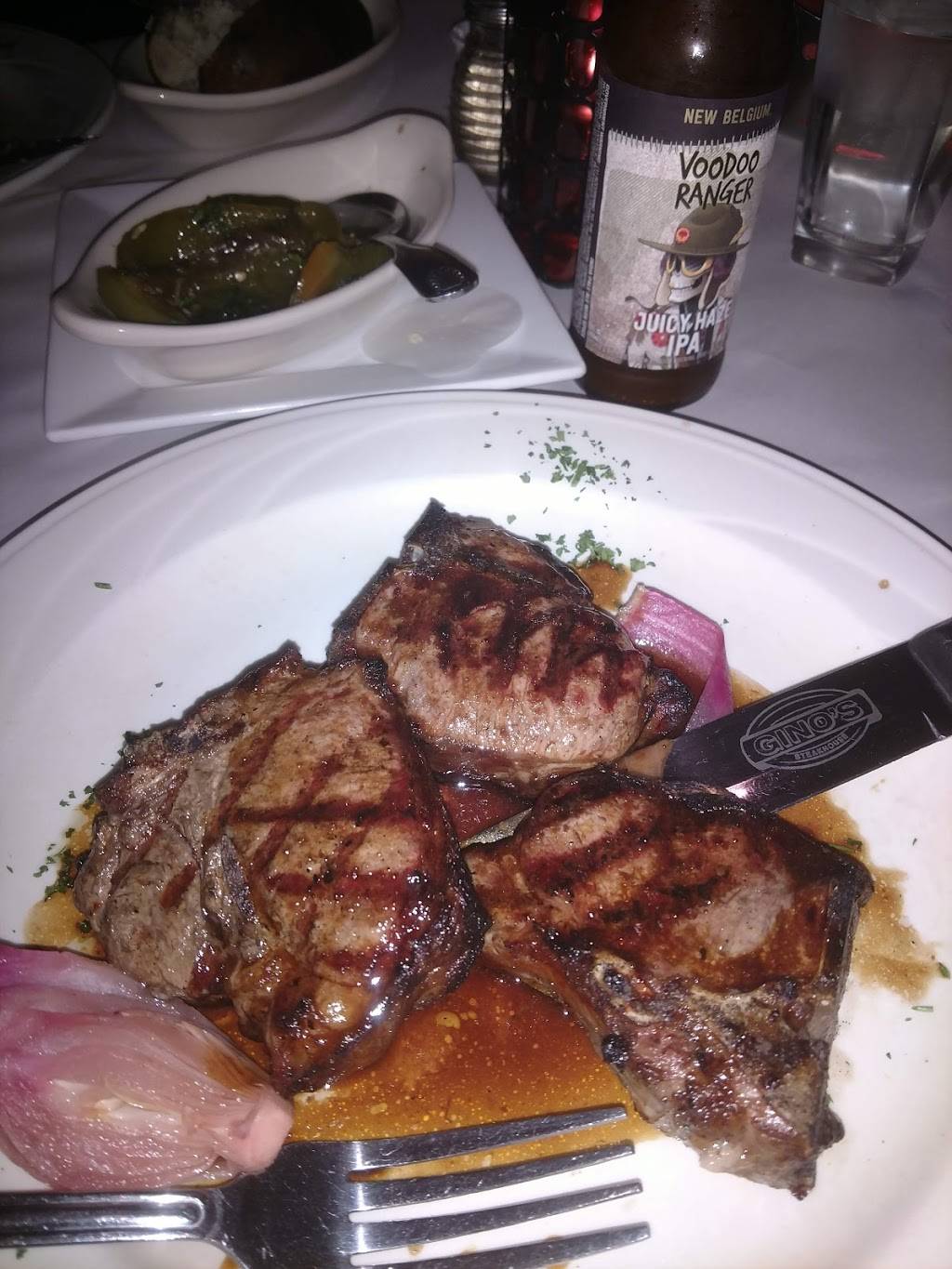 Ginos Steakhouse | restaurant | 600 E Lincoln Hwy, Merrillville, IN 46410, USA | 2197694466 OR +1 219-769-4466