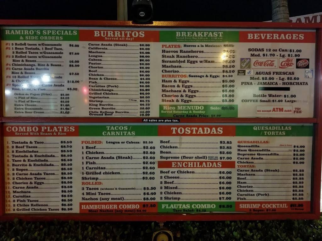 Ramiros Mexican Food | meal takeaway | 10310 Central Ave, Montclair, CA 91763, USA | 9096258033 OR +1 909-625-8033