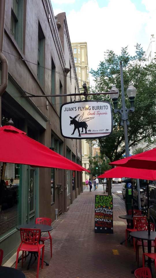 Juans Flying Burrito - CBD | restaurant | 515 Baronne St, New Orleans, LA 70113, USA | 5045295825 OR +1 504-529-5825