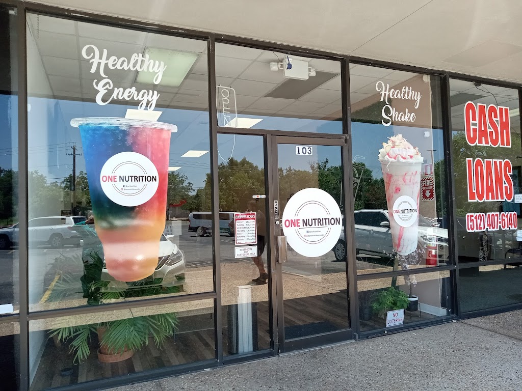 ONE NUTRITION | restaurant | 512 W Stassney Ln Suite 103, Austin, TX 78745, USA | 5123000288 OR +1 512-300-0288