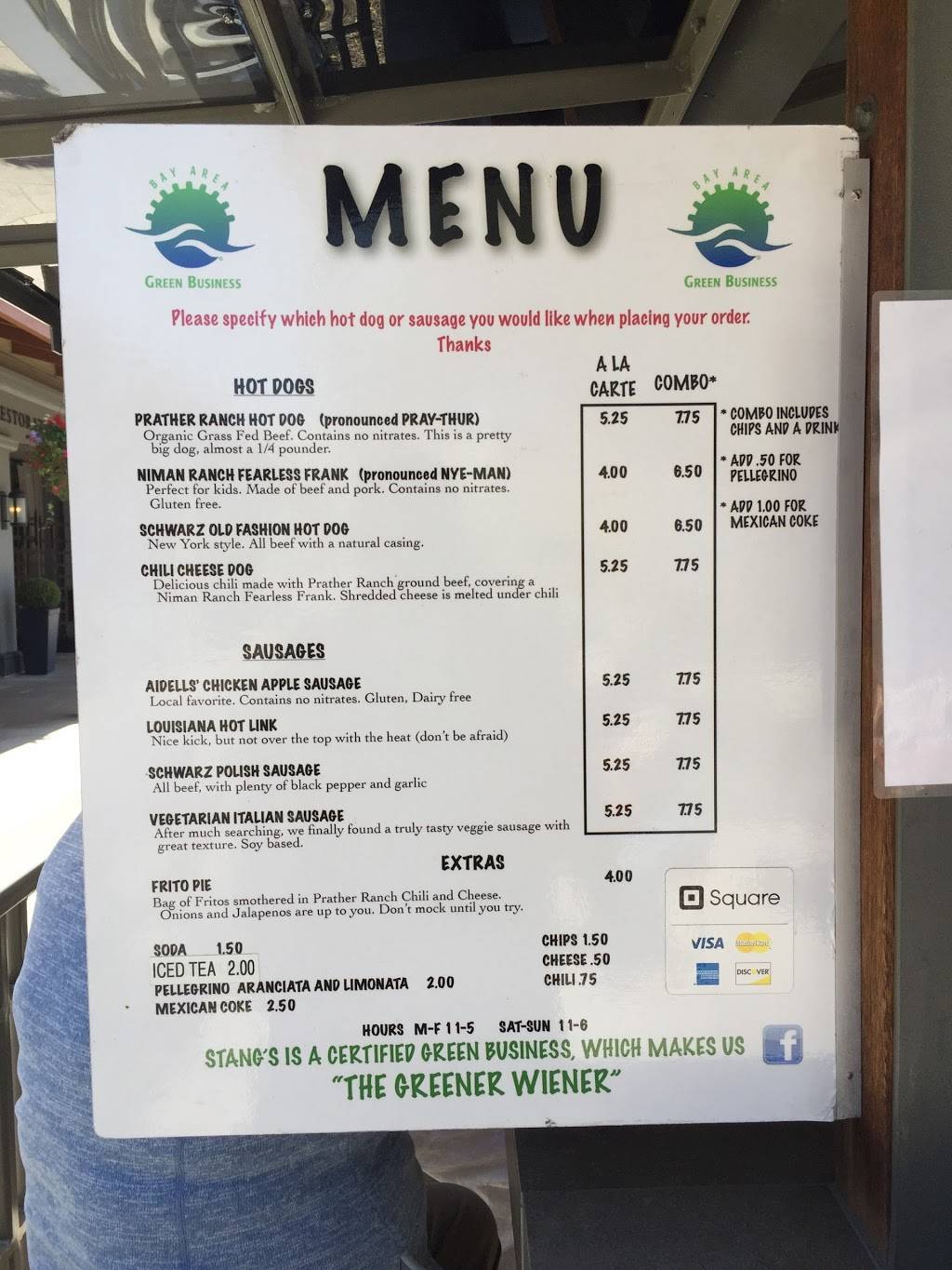 Stangs Hot Dogs & Sausages | restaurant | 1618 Redwood Hwy, Corte Madera, CA 94925, USA | 4152505613 OR +1 415-250-5613