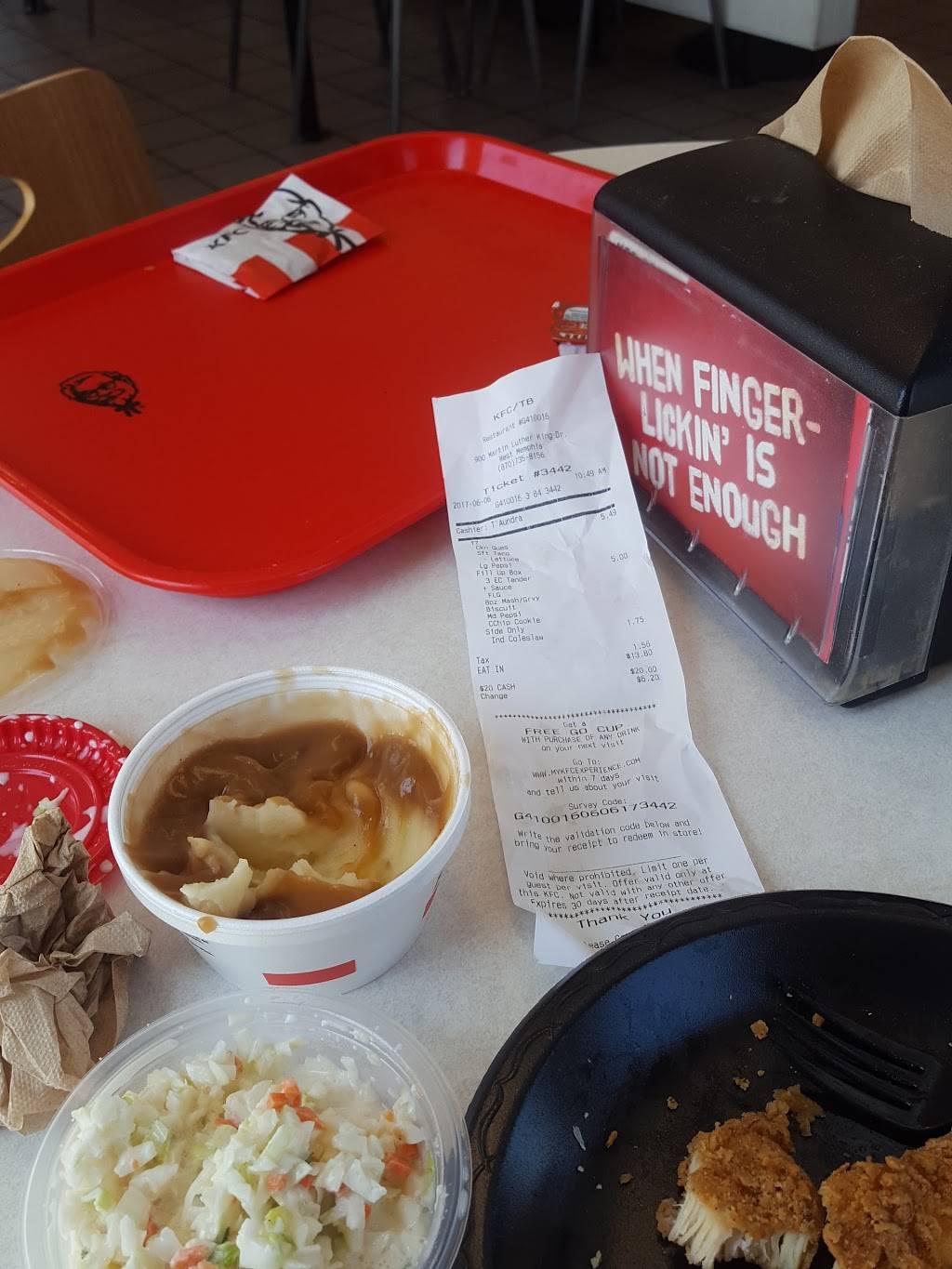 KFC | restaurant | 900 Martin Luther King Jr Dr, West Memphis, AR 72301, USA | 8707358156 OR +1 870-735-8156