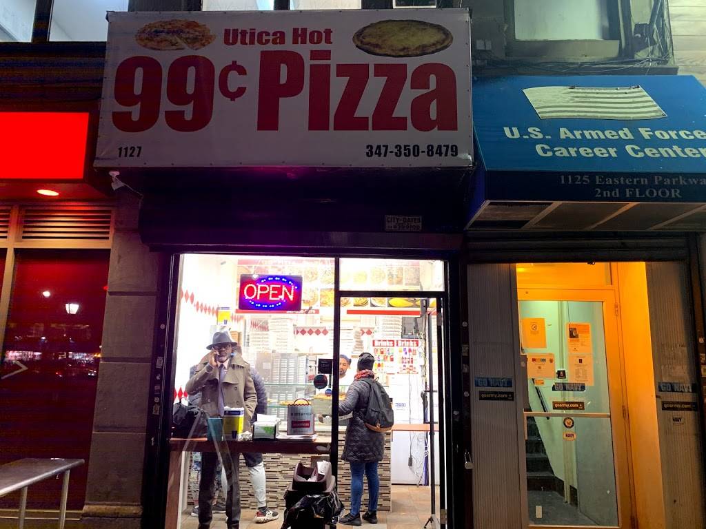 99 cent pizza | meal takeaway | 1127 Eastern Pkwy, Brooklyn, NY 11213, USA | 3473508479 OR +1 347-350-8479
