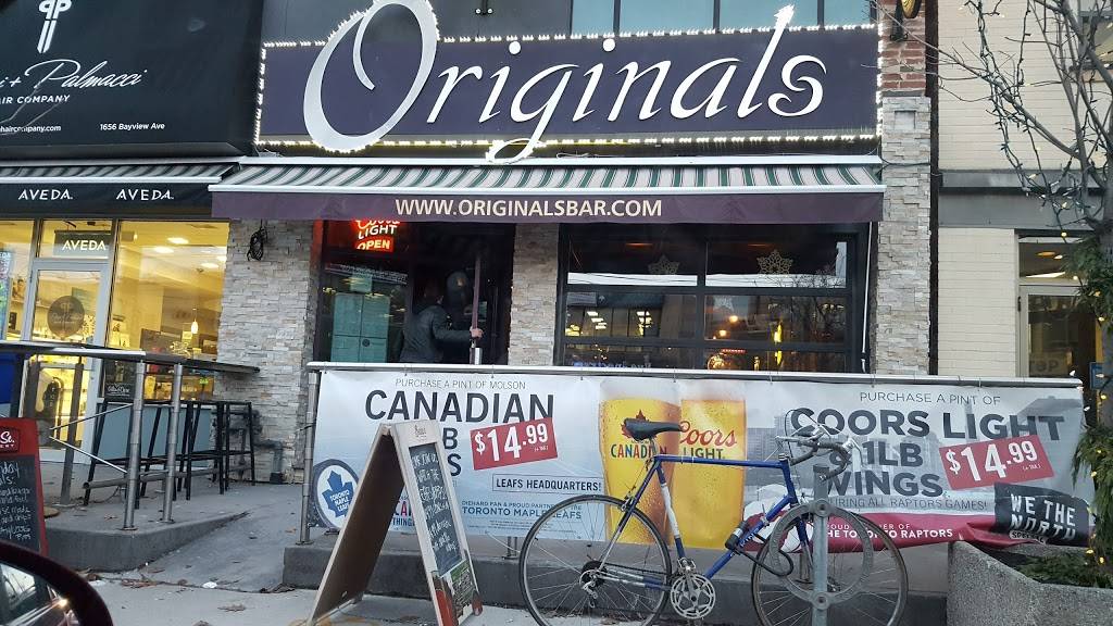 Originals Ale House | restaurant | 1658/1660 Bayview Ave, Toronto, ON M4G 3C2, Canada | 4164810371 OR +1 416-481-0371