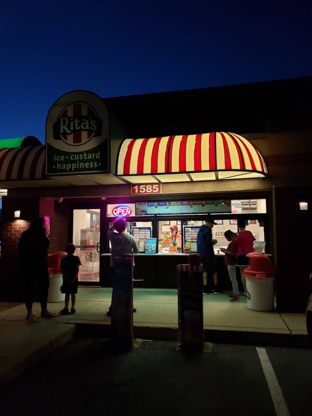 Ritas Italian Ice & Frozen Custard | restaurant | 1585 Manheim Pike, Lancaster, PA 17601, USA | 7175695651 OR +1 717-569-5651