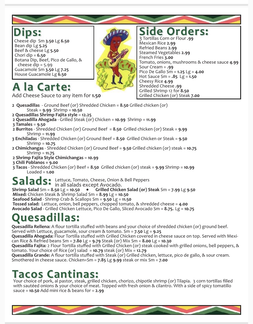 Antonios Mexican Restaurant inc. | restaurant | 8393 S Old US Hwy 41, Carlisle, IN 47838, USA | 8123982352 OR +1 812-398-2352