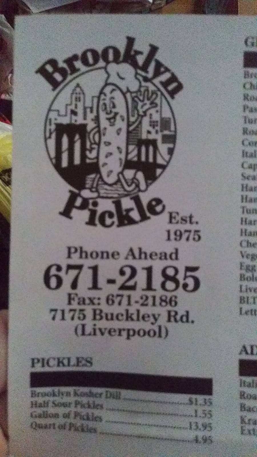 Brooklyn Pickle |  | 7175 Buckley Rd, Liverpool, NY 13088, USA | 3156712185 OR +1 315-671-2185