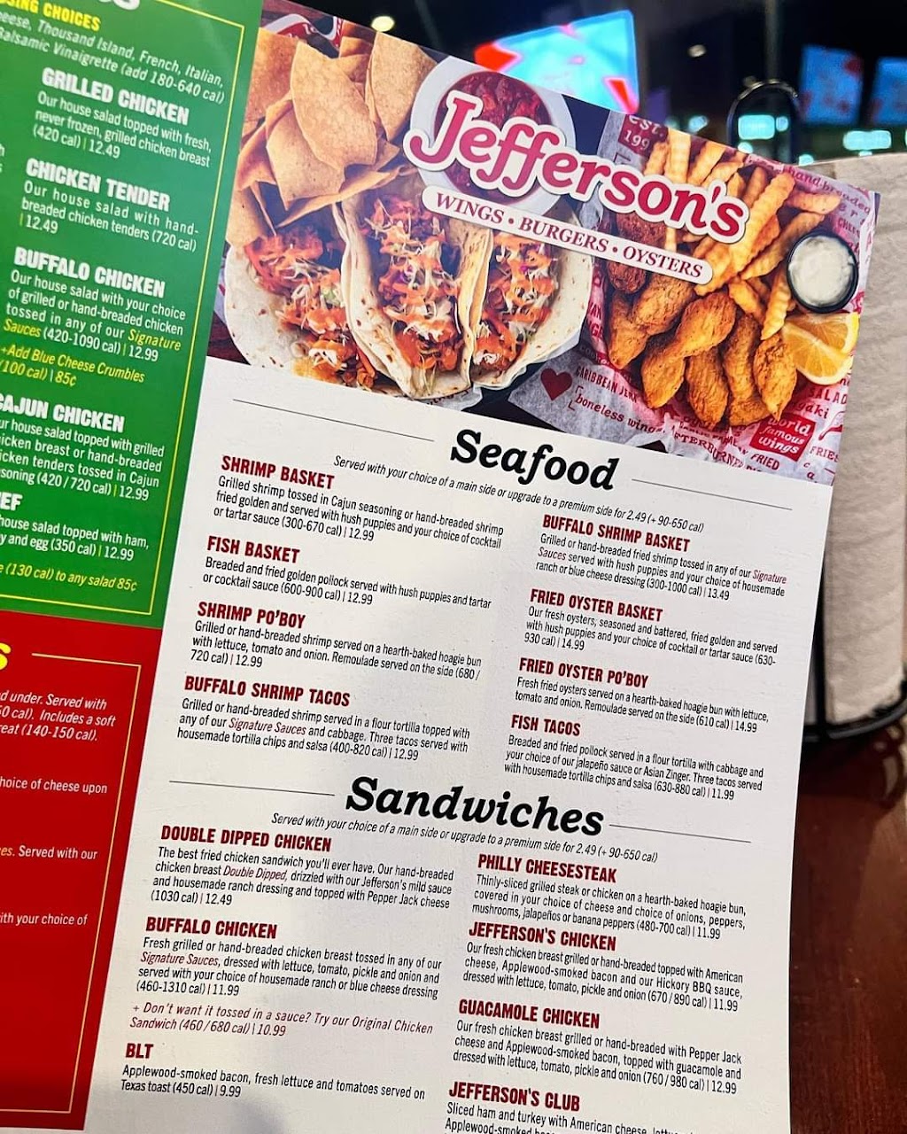 Jeffersons | restaurant | 14944 W 87th St Pkwy, Lenexa, KS 66215, USA | 9134084661 OR +1 913-408-4661